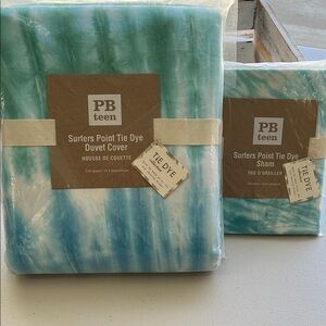 PB Teen Surfers Point Tie Dye Duvet Cover and Sham Full/Queen